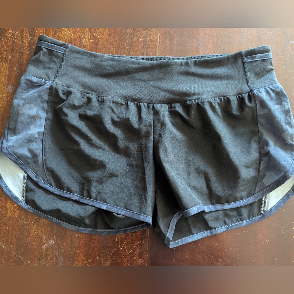 Zyia Women's Black Camo Athletic Shorts